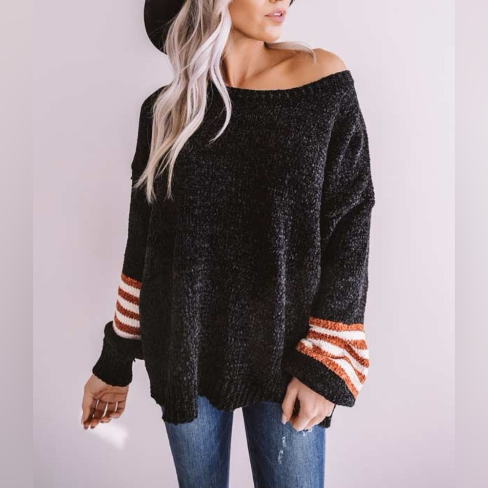 NWT Pink Lily CHENILLE KNIT SWEATER - Picture 4 of 7